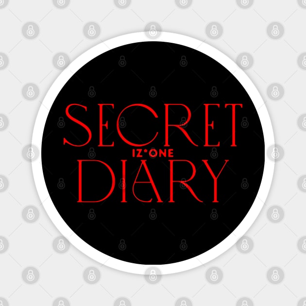 Izone Secret Diary Magnet by hallyupunch